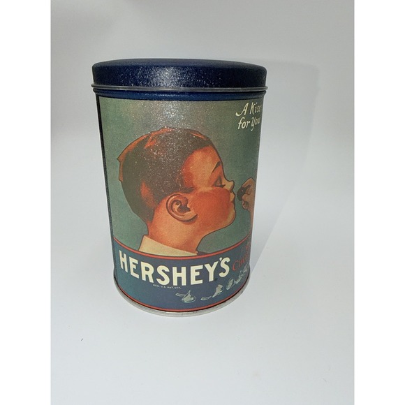 Hershey's Other - Hershey's Kisses Vintage Advertising Tin A Kiss For You 14 Oz Blue Collectible